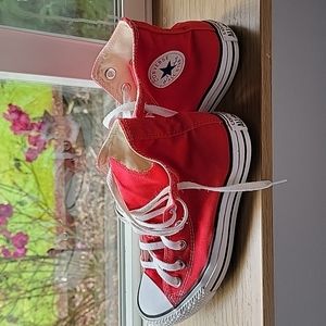 Red High Top Converse